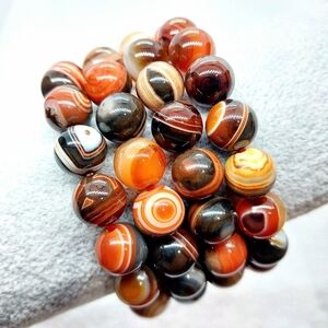 🖤 10mm Sardonyx "Natural" Agate Bracelets